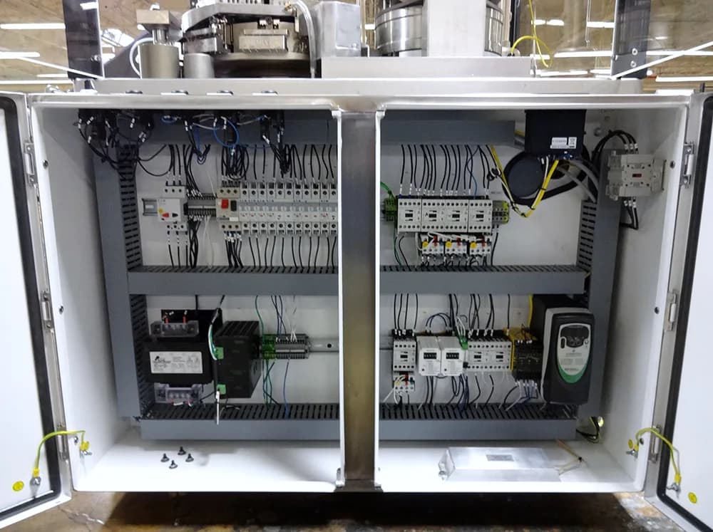A Bosch 1500 capsule filler electrical panel.