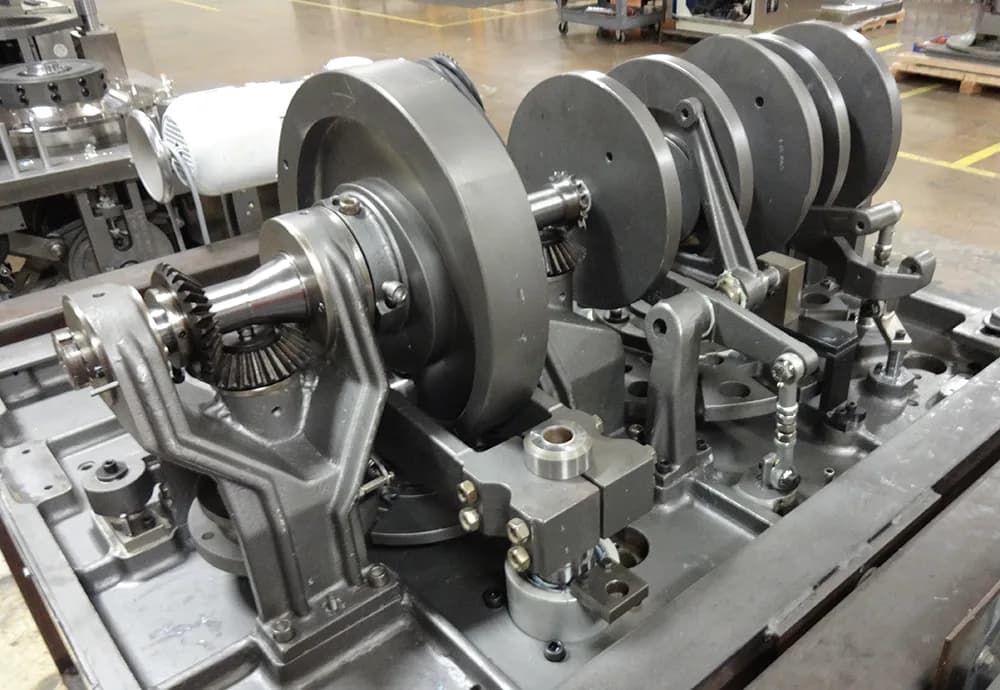 A close up of a Bosch 1500 capsule filler.